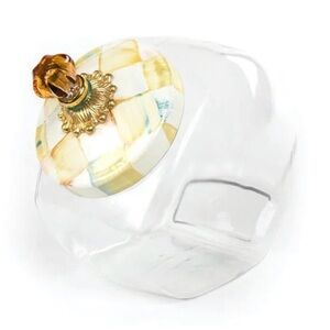 NWT Mackenzie-Childs Parchment Cookie Jar.